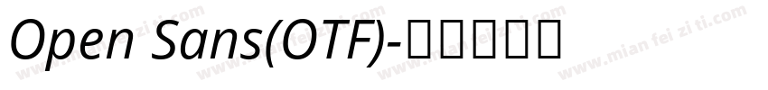 Open Sans(OTF)字体转换